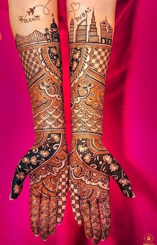 Bridal latest mehndi design