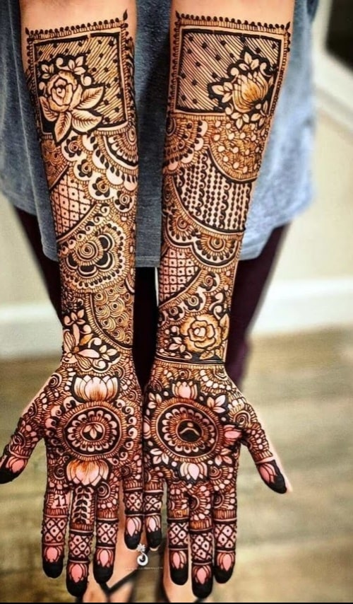 Bridal latest mehndi design