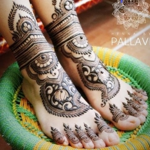 Bridal latest mehndi design