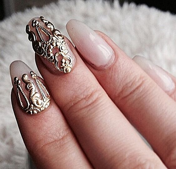 wedding beauty ideas unique bridal nail styles 2