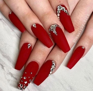 Red Glitter : Best Designer Press on Fake Artificial Nails in India – The  NailzStation